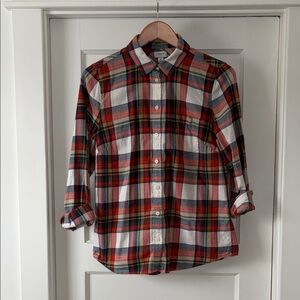 J. Crew Multicolor Plaid Button-Down Shirt